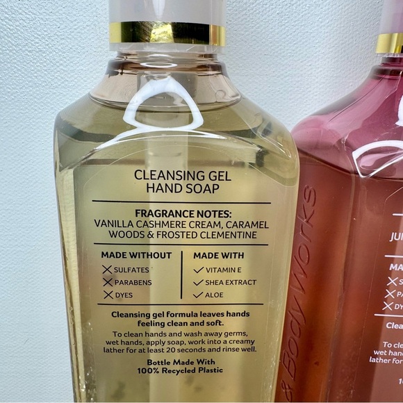 Bath and Body Works Hand Soap Strawberry Snowflakes & Snowflakes & Cashmere NWT - Picture 4 of 5